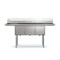 Koolmore 75 in. Three Compartment Sink, Bowl Size 15x15x14, 18 Gauge Stainless-Steel with 2 Drainboards KM-SC151514-15B3 - alternate 7