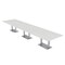 Skutchi Designs Rectangle Conference Table With Power, 48 in W, 216 in L, White HAR-REC-48X216-DOU-WA7976-NA - alternate 1