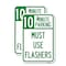 Signmission Must Use Flashers Choose Your Limit Minute Parking, 12'' X 18'' 2 Signs, Heavy Gauge Aluminum, 2PK A-1218-2PACK-23867 - alternate 1