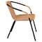 Flash Furniture Lila  Beige Rattan Indoor-Outdoor Restaurant Stack Chair, PK2 2-TLH-037-BGE-GG - alternate 7