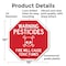 Signmission Warning Pesticides Fire Will Cause, 10 Inch X 10 Inch, Plastic Sign OC-P-10-340 - alternate 6