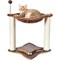 Simple Deluxe Cat Scratching Post for Indoor Cats, Small Cat Tree Tower with Hammock Wooden Interactive Track Bal PTCATTREE18BRN - alternate 1