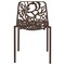 Leisuremod Modern Devon Aluminum Chair, Brown DC23BR - alternate 6