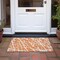 Homeroots 2' X 3' Orange and White Abstract Washable Non Skid Indoor Outdoor Area Rug 559280 - alternate 7