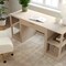 Martha Stewart Kayden Single-Drawer Desk w/Dual 2 Tier Shelves in Light Natural w/Brushed Gold Hardware KHO-23042-TBSF2-LNT-GLD-MS - alternate 9