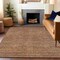 Homeroots 8' X 10' Taupe And Brown Striped Washable Indoor Outdoor Area Rug 615641 - alternate 7