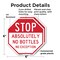 Signmission Stop Absolutely No Bottles No Excep, 6 inch X 6 inch, Plastic Sign, 2PK OC-P-2PACK-6-241 - alternate 7
