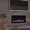 Edendirect 60 In Electric Fireplace Heater with Realistic Flames, Remote & Touch Control, Adjustable Colors ZR-FJ-C60 - alternate 6