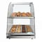 Koolmore 2 Tier Commercial Countertop Bakery Display Case with Front Curved Glass and Rear Door DC-2CN - alternate 1