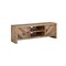 Homeroots 63in Wood Brown Reclaimed Pine And Plywood Open Shelving TV Stand 404266 - alternate 4