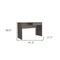 Homeroots 47" Light Gray Computer Desk 403831 - alternate 5