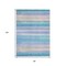 Homeroots 8' X 10' Aqua Lavender And Peach Striped Washable Indoor Outdoor Area Rug 631200 - alternate 5
