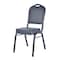 Leisuremod Cove Stackable PU Leather Dining Chair with Gold Speckle Metal Base CCBL-18BL - alternate 1