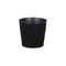 Homeroots 7in Black Recycled Plastic Indoor Outdoor Round Pot Planter 488222 - alternate 1