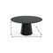 Homeroots 60" Black Solid Wood Pedestal Base Round Top Dining Table 721068 - alternate 3