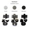 Fab Glass And Mirror Fab Glass Double Sliding Frameless Shower Door for Walk-in Shower Adjustable 44-48in Width X 7 SHPR48X79MB - alternate 7