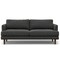 Homeroots 76" Gray Fabric Sofa With Brown Legs 640983 - alternate 1