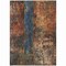 Homeroots 8' X 10' Blue Copper And Brown Abstract Washable Indoor Outdoor Area Rug 606059 - alternate 7