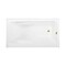 Kingston Brass 54" Acrylic Rectangular 3-Wall Alcove Tub Combo w/ Armrests in Glossy White/Polished Brass CVTAP543023R2 - alternate 4