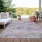 Homeroots 9' X 12' Lavender And Purple Striped Washable Indoor Outdoor Area Rug 609556 - alternate 7