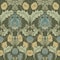 A-Street Prints Myrtle Dark Green Floral Ogee Wallpaper 4171-82060 - alternate 1