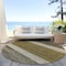Homeroots 8' Coffee Ivory And Gray Round Abstract Washable Indoor Outdoor Area Rug 615256 - alternate 8