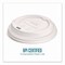 Perk Compostable Plastic Hot Cup Lids, Fits 10 oz to 16 oz Hot Cups, Plastic, White, 500PK PK56218CT - alternate 5