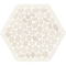 Daltile Pebble Oasis Natural Stone Framed Hexagon Pebble Mosaic 11in x 10in in Tumbled Icicle, 17PK PB47FRMHXPBMSTM - alternate 5