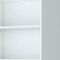 Homeroots 71" White Wood Three Tier Bookcase with Two Doors 546193 - alternate 7