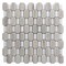 Apollo Tile 12x13 Warm Beige Crystal Sand, Thassoss White Marble Mosaic Wall and Floor Tile 5.59 sq ft/case, 5PK APLSAH88OC02A - alternate 1