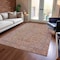 Homeroots 10' X 14' Orange And Red Medallion Washable Indoor Outdoor Area Rug 616285 - alternate 8