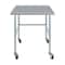 Amgood 30in D x 36in L Stainless Steel Open Base Table, 3in Casters AMG WT-3036-RCB-WHEELS-Z - alternate 6