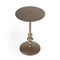 Homeroots 19" Bronze Aluminum Round Drink Size Pedestal End Table 634873 - alternate 7