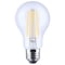 Satco 8 Watt LED A19 Straight Filament Yellow Light Glass 120 Volt S14386 - alternate 1
