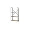 Homeroots 49" Gray Brown Metal Four Tier Etagere Bookcase 486318 - alternate 1
