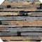 Homeroots 8' Black Gold And Brown Round Striped Washable Indoor Outdoor Area Rug 616642 - alternate 6