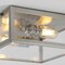 Jonathan Y Grayson 12" 2-Light Bohemian Farmhouse Iron/Glass LED Flush Mount, Nickel/Clear JYL9501D - alternate 10