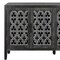 Homeroots 65" Charcoal Distressed Wood Sideboard with Four Doors 568410 - alternate 5