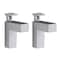 Dolle Eliot 4.4 in. H X 0.9 in. W X 2.6 in. D Silver Metal Shelf Clips 15491 - alternate 1