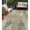 Homeroots 5' X 8' Wheat Taupe And Ivory Argyle Washable Indoor Outdoor Area Rug 613742 - alternate 1