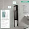 Hansgrohe XtraStoris Rock Recessed Toilet Brush Holder with Shelf & Tileable Door in Brushed Stainless Steel 56060800 - alternate 7
