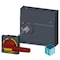 Siemens door mounted rotary operator EMERGENCY OFF IEC IP65 with door interlock and 3VA9677-0FK27 - alternate 2