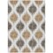 Homeroots 3' X 5' Chocolate And Ivory Ikat Washable Indoor Outdoor Area Rug 589086 - alternate 7