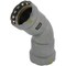 Viega MegaPressG 45 elbow P1 1.25 P2 1.25 carbon steel zinc-nickel coating 25246 - alternate 2