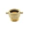 Firesafe 2-1/2" Female NH/NST X 2-1/2" Male NPT Brass Swivel Fire Hose / Hydrant Adapter with Pin Lug 8612003 - alternate 1