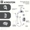 Kingston Brass Thermostatic Tub and Shower System, Polished Chrome KSK36310PL - alternate 3