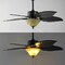 Jonathan Y Poinciana 52" 3-Light Coastal Bohemian Iron/Wood Palm Leaf LED Ceiling Fan with Pull Chain, Black JYL9720A - alternate 10