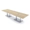Skutchi Designs Rectangle Conference Table With Power Unit, 48 in W, 120 in L, Brown HAR-REC-48X120-DOU-K525-ESIL - alternate 1