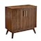 Homeroots 32in Brown Wood Accent Cabinet 691678 - alternate 5
