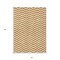 Homeroots 3' X 5' Orange And Beige Chevron Washable Indoor Outdoor Area Rug 595331 - alternate 9